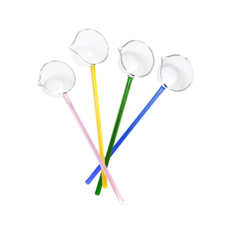 Long-Handled Glass Spoon, Stirring Spoon for Tea & Coffee Tabletop Accessory - product view 2