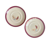 Red Porcelain Small Dish, Gold Painted Detail - product view 2