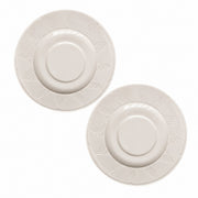 Feather Relief White Ceramic Small Dish, Underglaze Decorative - product view 6