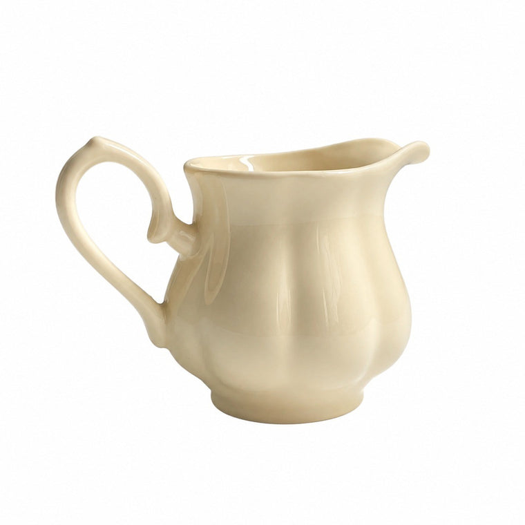Ceramic Creamer, Cream Color, 250 ml, Small Pitcher for Coffee & Tea - product view 1