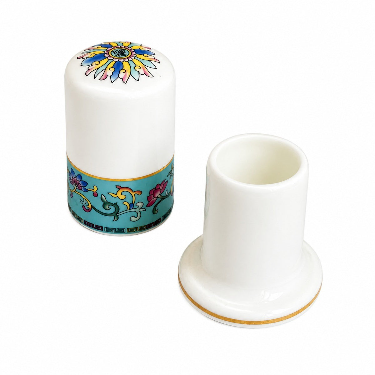Bone China Toothpick Holder, Tabletop Dispenser - product view 1