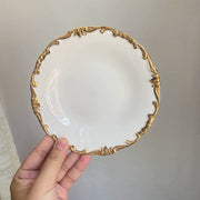 Vine Gold Rim Small Ceramic Dish, Pack, Relief Detailing - detail 1
