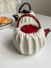 Ceramic Pitcher 800ml, Red Handbag Design, Decorative Water Jug - detail 3