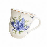 Green Peony Ceramic Cup, Tea Coffee Mug - product view 14