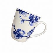 Green Peony Ceramic Cup, Tea Coffee Mug - product view 1