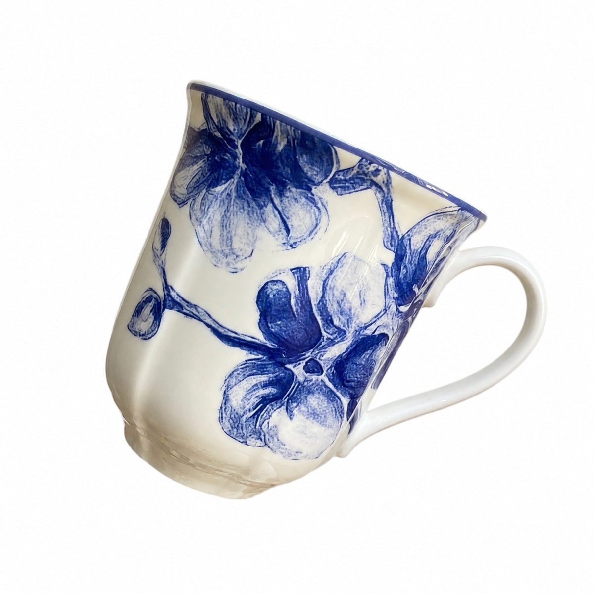 Green Peony Ceramic Cup, Tea Coffee Mug - product view 11
