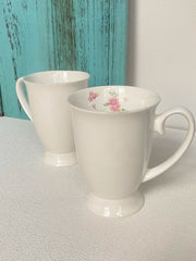 Romantic Floral Pedestal Cup, 320 ml, Fine Porcelain - detail 3
