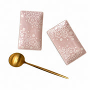 Ceramic Small Dish, 14.3 x 8.5 x 1 cm, Underglaze Relief - product view 5