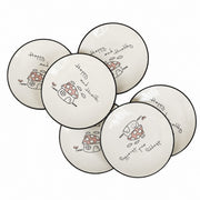 Mushroom Ceramic Small Dish, Underglaze Relief Decorative - product view 2
