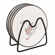 Mushroom Ceramic Small Dish, Underglaze Relief Decorative - product view 1