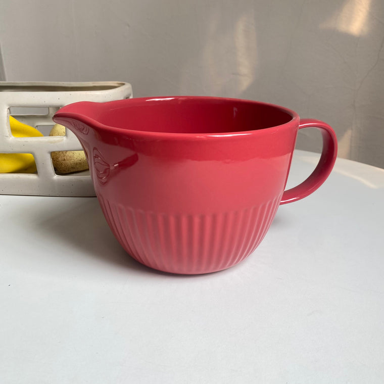 Burgundy Pour-Spout Bowl, 1800 ml, Relief Detail, Kitchen Mixing Serving - detail 1