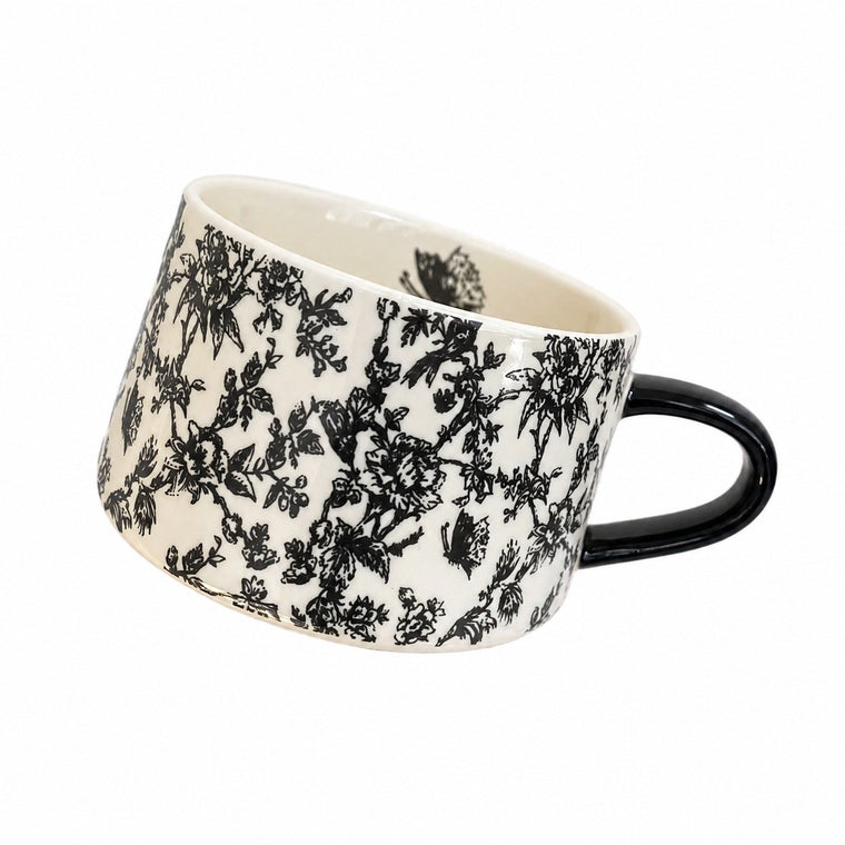 Vintage Black Rose Saucer, 250 ml Ceramic Small Dish - product view 1