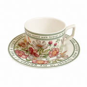 Sunflower Bloom Ceramic Cup and Saucer Set, 220 ml - product view 1