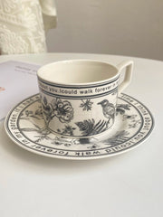 Sunflower Bloom Ceramic Cup and Saucer Set, 220 ml - detail 2
