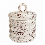 Ceramic Storage Jar, Ink-Splash Design, 15.5 x 12 cm, Kitchen Food Container - product view 1