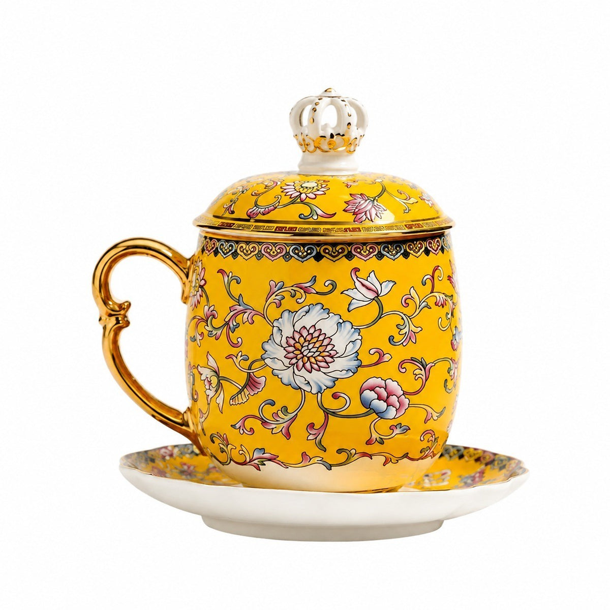 Bone China Cup Lady Blue Crown, Gift Boxed, 200-400ml - product view 1