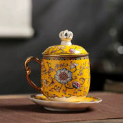 Bone China Cup Lady Blue Crown, Gift Boxed, 200-400ml - detail 1