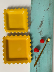Ceramic Biscuit Small Dish 12.5 x 2 cm, Underglaze Decoration - detail 3