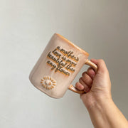 Ceramic Cup 625 ml, Earthen Red Kiln-change Large, Handmade Pottery Mug - detail 1