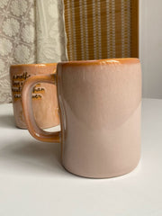 Ceramic Cup 625 ml, Earthen Red Kiln-change Large, Handmade Pottery Mug - detail 3
