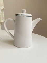 Anchor Porcelain Pitcher 1200 ml, Relief Detailing, 1L Beverage Server - detail 3