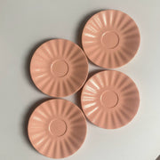 Sky-Blue Relief Ceramic Small Dish, 5 Inch, 13 x 1.6 cm - product view 7