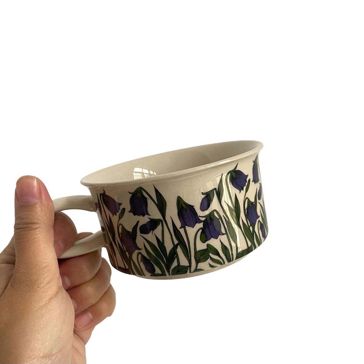 Ceramic Cup, Jian Floral Design, 270 ml - product view 2