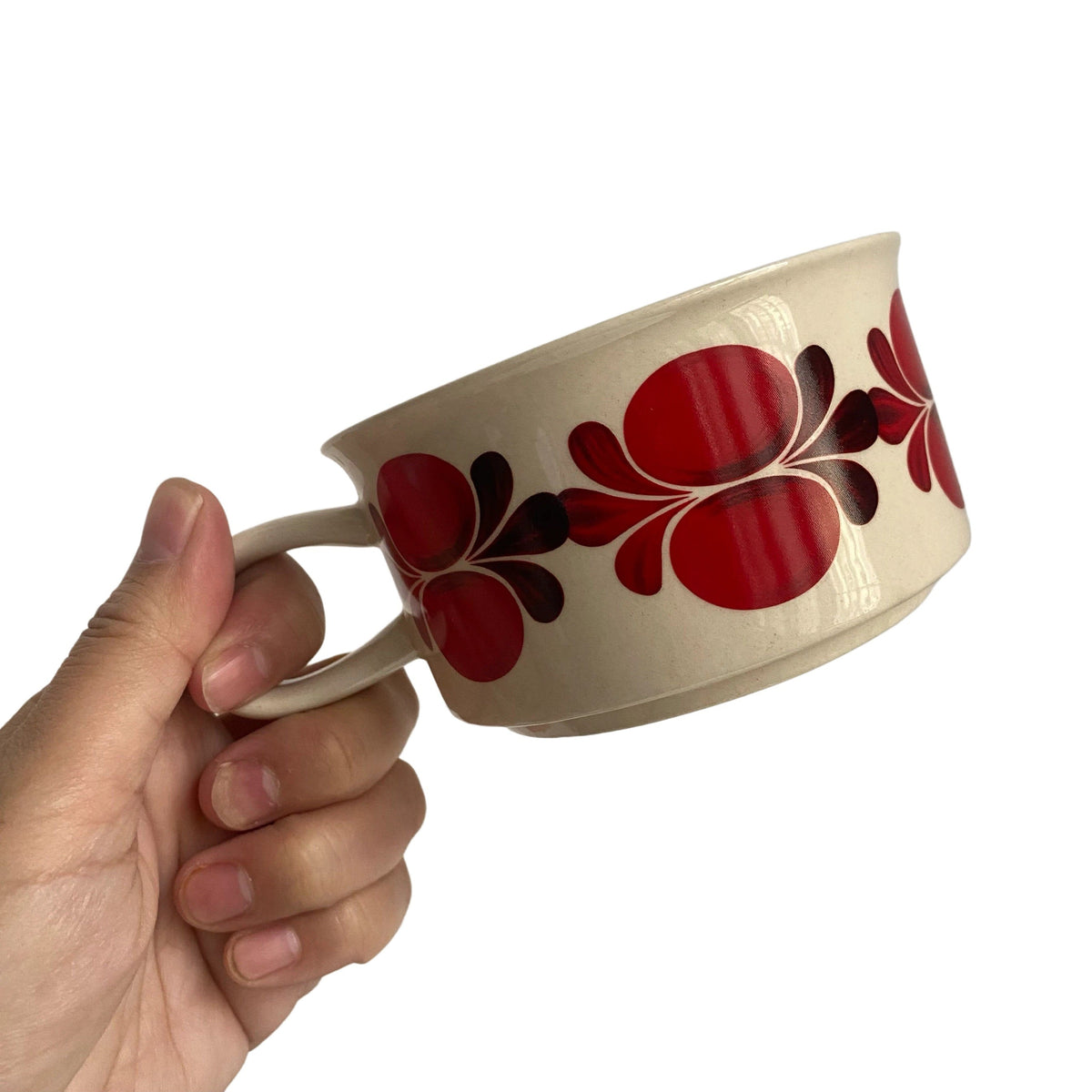 Ceramic Cup, Jian Floral Design, 270 ml - product view 4