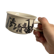 Ceramic Cup, Jian Floral Design, 270 ml - product view 5