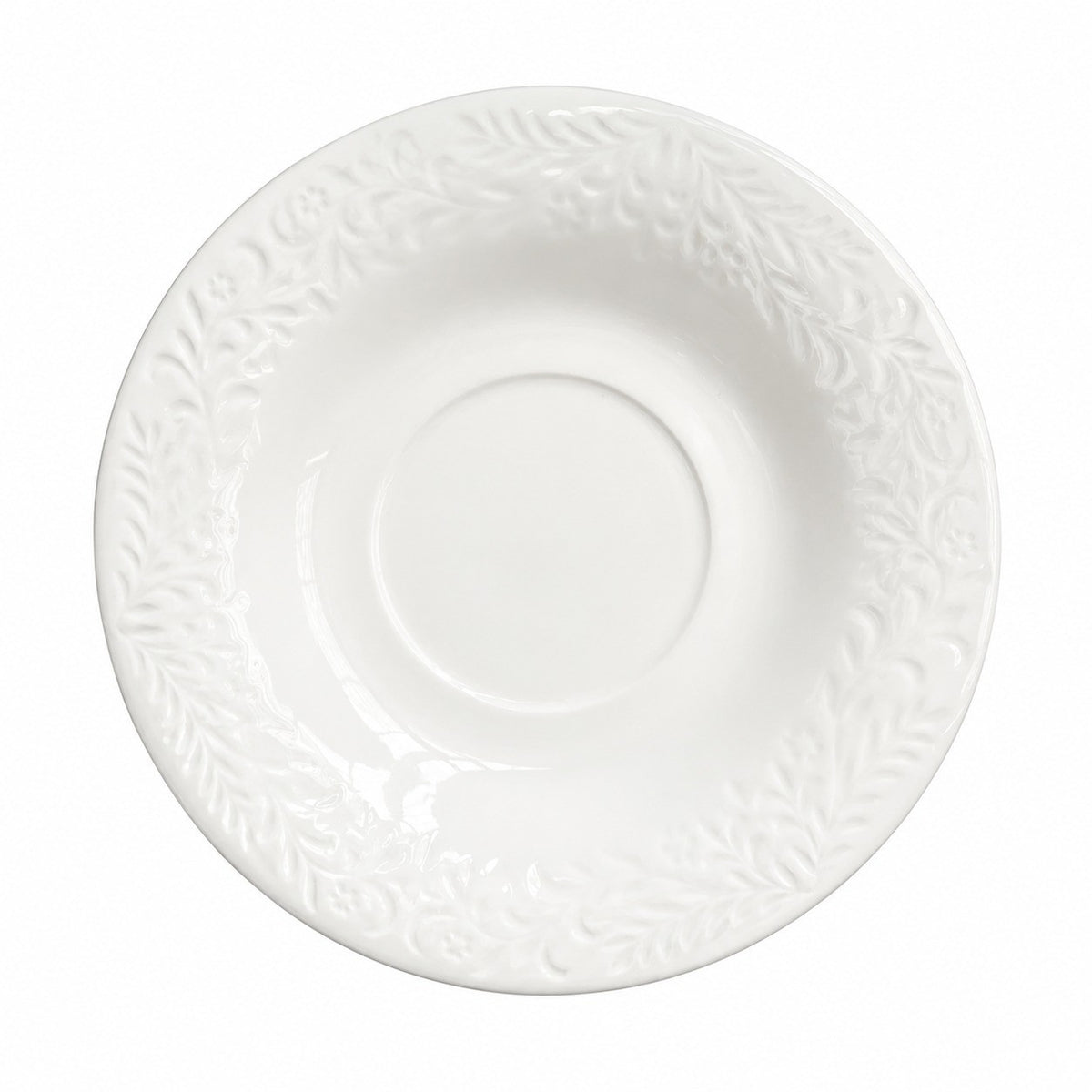 Sky-Blue Relief Ceramic Small Dish, 5 Inch, 13 x 1.6 cm - product view 25