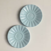 Sky-Blue Relief Ceramic Small Dish, 5 Inch, 13 x 1.6 cm - product view 9
