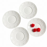 Sky-Blue Relief Ceramic Small Dish, 5 Inch, 13 x 1.6 cm - product view 16