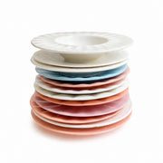 Sky-Blue Relief Ceramic Small Dish, 5 Inch, 13 x 1.6 cm - product view 24