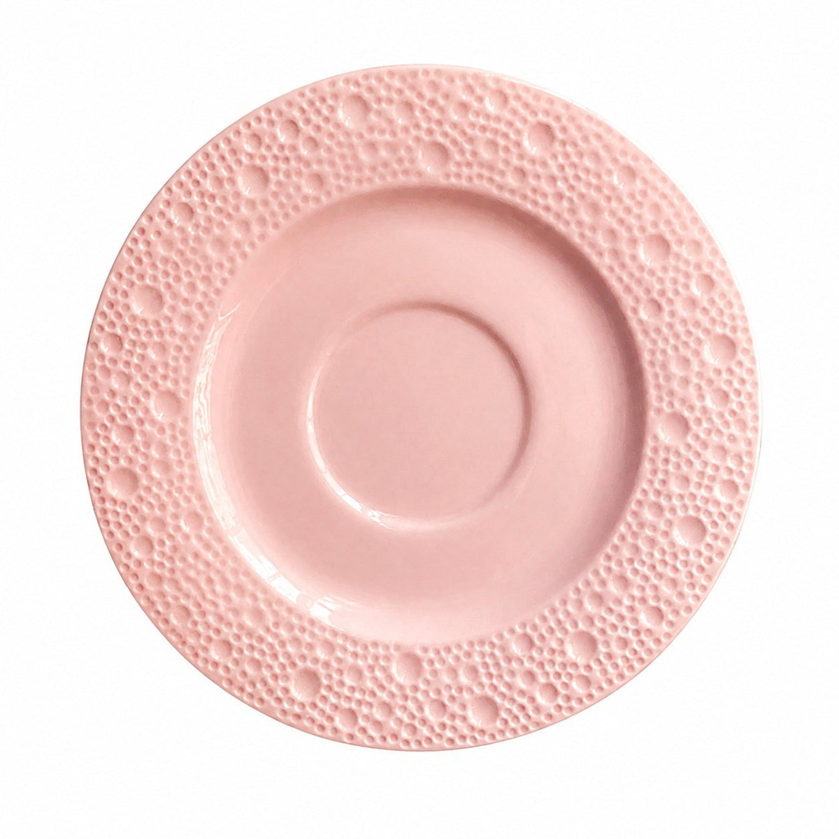 Sky-Blue Relief Ceramic Small Dish, 5 Inch, 13 x 1.6 cm - product view 17