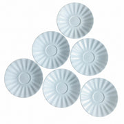 Sky-Blue Relief Ceramic Small Dish, 5 Inch, 13 x 1.6 cm - product view 3