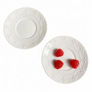 Sky-Blue Relief Ceramic Small Dish, 5 Inch, 13 x 1.6 cm - product view 5