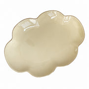 Yellow Gold Rim Ceramic Plate, Dinnerware - product view 5