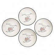 Mushroom Ceramic Small Dish, Underglaze Relief Decorative - product view 3