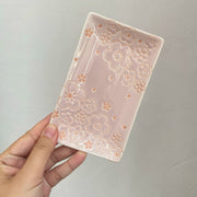 Ceramic Small Dish, 14.3 x 8.5 x 1 cm, Underglaze Relief - detail 1