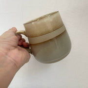 Rustic Pottery Two-Tone Brown 480 ml Cup, Ceramic Drinkware - detail 2
