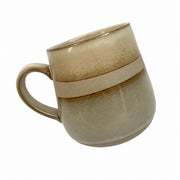 Rustic Pottery Two-Tone Brown 480 ml Cup, Ceramic Drinkware - product view 1
