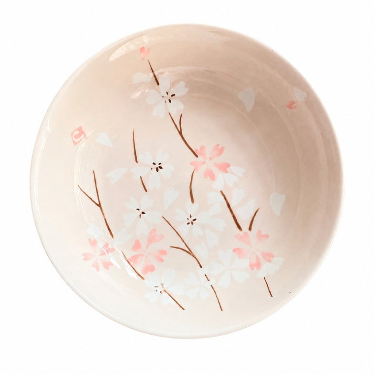 Deep Plate, Cherry Blossom Pink, 7 Inch (17.6 cm), Ceramic Dinnerware - product view 1