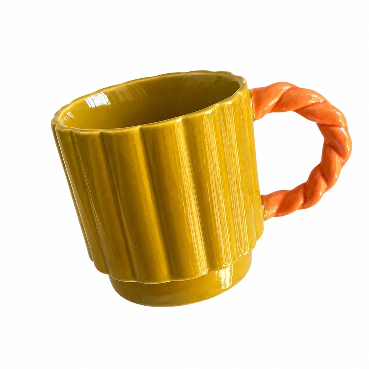 Ribbed Handle Cup 250 ml, Stacked Form - product view 1