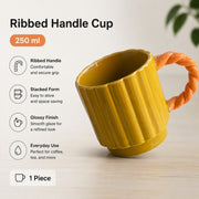 Ribbed Handle Cup 250 ml, Stacked Form - detail 3