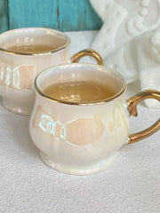 Pearl Glaze Small Coffee Cup 100 ml, 3-Piece Set - detail 2