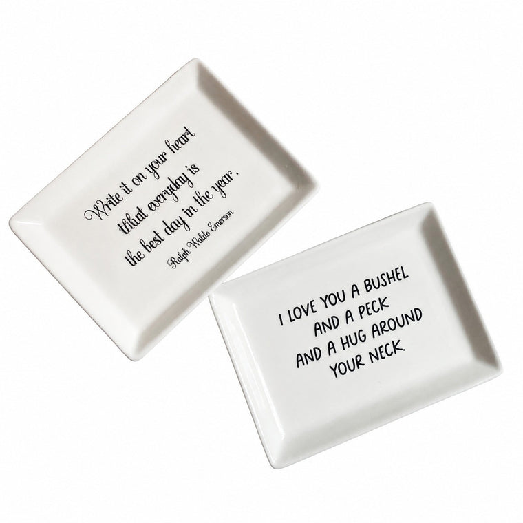 Assorted English Letter Small Dish, Decorative Ceramic Plate - product view 1