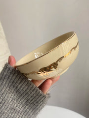 Cloud Gold 4.5 in Bowl, Ceramic Serving Bowl - detail 3