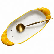 Oval Platter 31.5 x 13.5 x 4.5 cm, Croissant Design, Serving Tray - product view 1