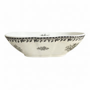 Gray Rose 8 Inch Ceramic Plate, Underglaze Decorative Dinnerware - product view 2