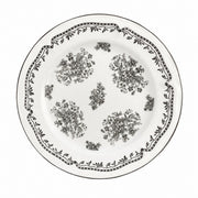 Gray Rose 8 Inch Ceramic Plate, Underglaze Decorative Dinnerware - product view 5